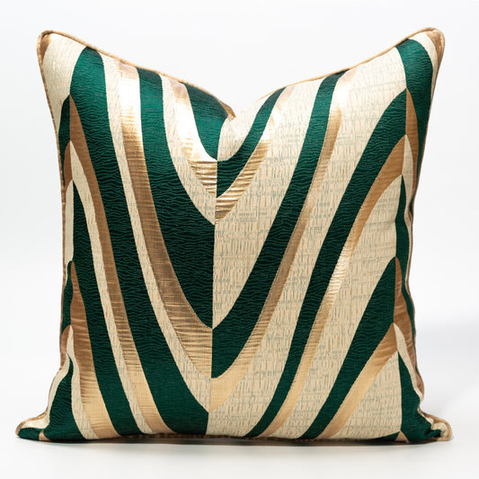 Modern Minimalist Gold Lumbar Pillow for Bedroom Sofa